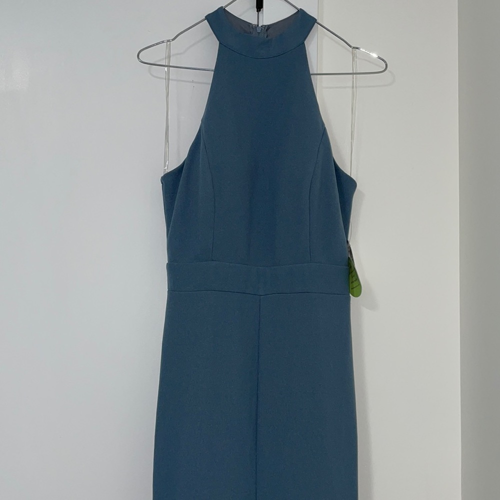 Halter Ruffle Gown